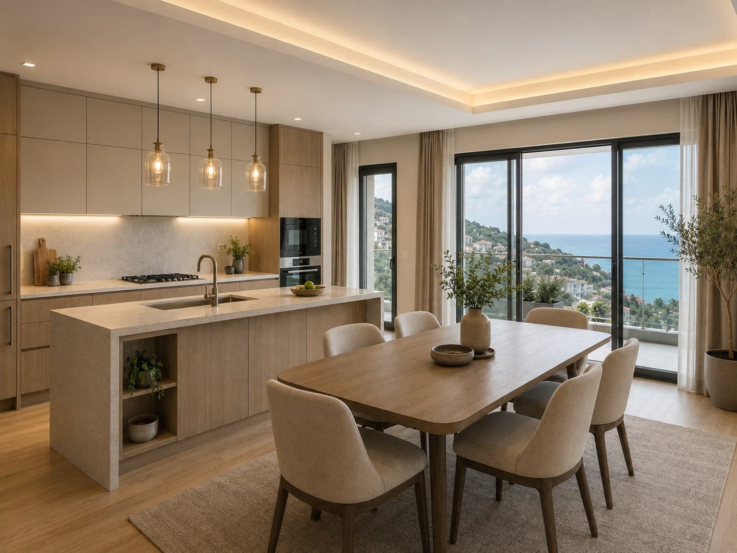 Trabzon Deniz Manzaralı Modern Daire — نما 3