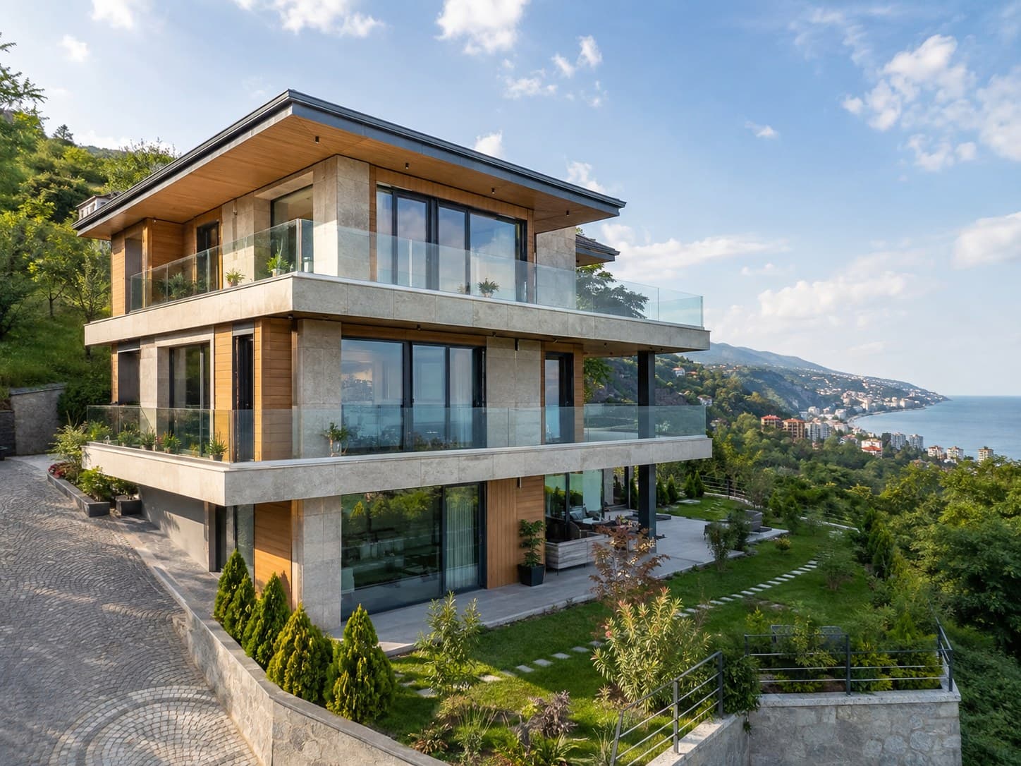 Trabzon Deniz Manzaralı Müstakil Lüks Villa — منظر 5